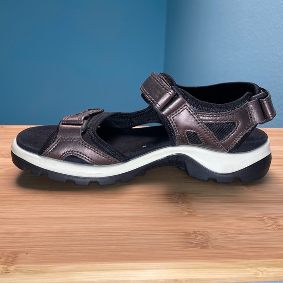 ECCO Yucatan Limited Edition Upcycle Project EU 38 US 7 7.5 Off-Road Brown RARE - Picture 3 of 10